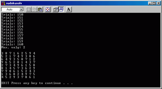 Udskrift i DOS vindue